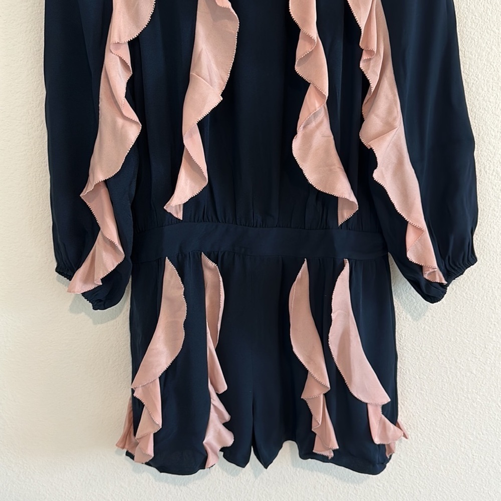 Alexis Color Block Ruffled Romper - Picture 5 of 10